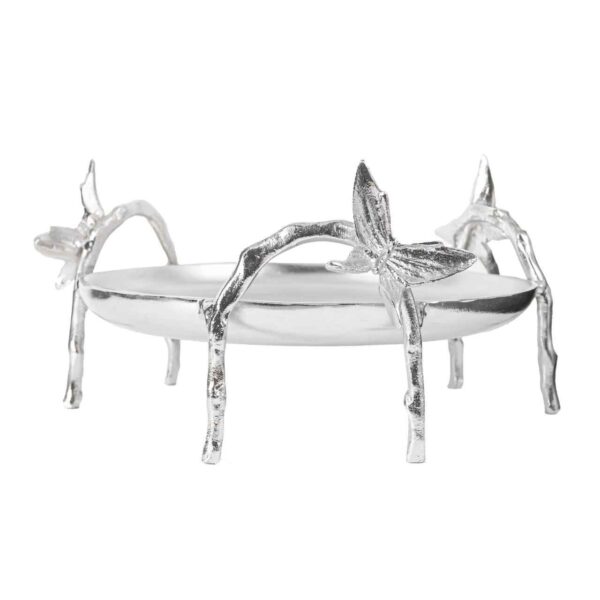 طبق تقديم للفواكه والحلويات بتصميم الفراشات