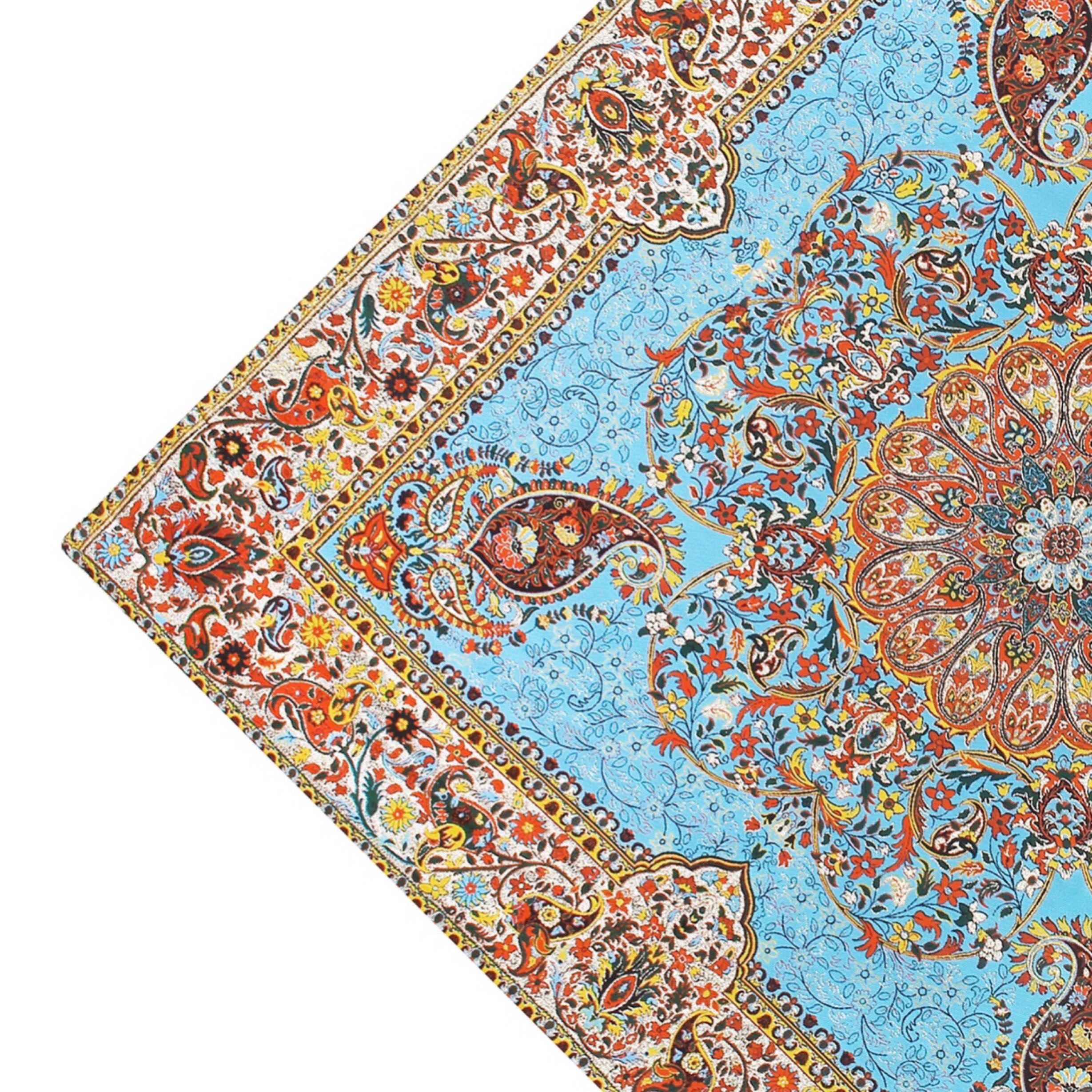 غطاء طاولة تيرمه فاخر بنقشة البازلي الإيراني أفشاري