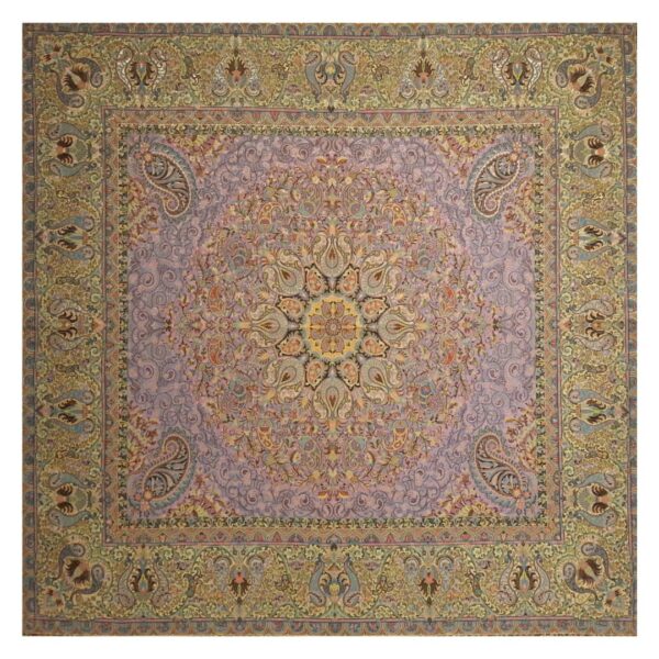 غطاء طاولة تيرمه فاخر بنقشة البازلي الإيراني فروردين