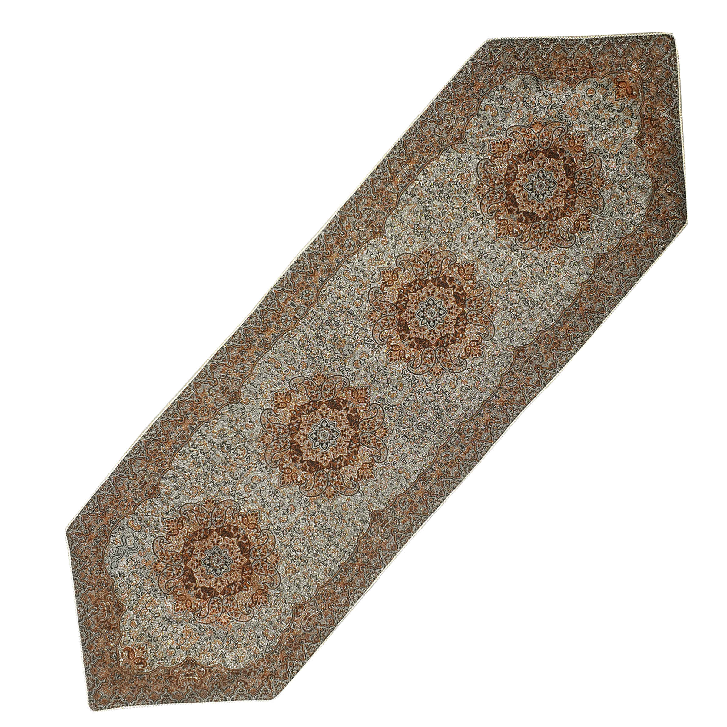 غطاء طاولة تيرمه فاخر بنقشة البازلي الإيراني ماهيني (5x)