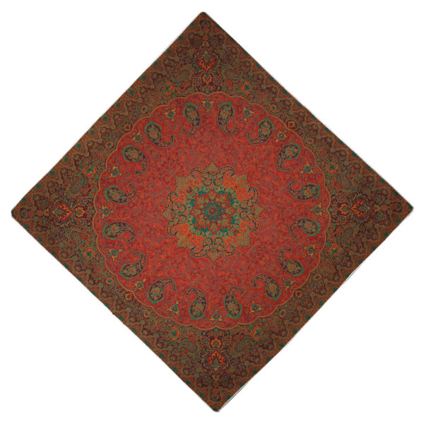 غطاء طاولة تيرمه فاخر بنقشة البازلي الإيراني نسترن