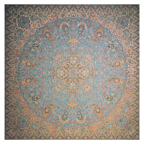 غطاء طاولة تيرمه فاخر بنقشة البازلي الإيراني شاه پسند الثالث