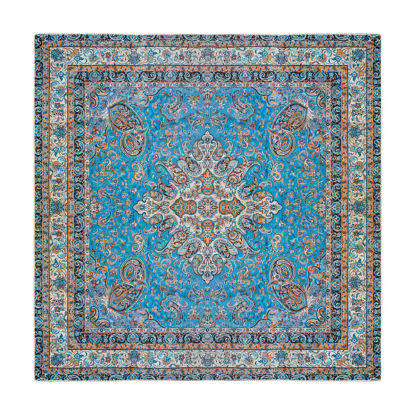 غطاء طاولة تيرمه فاخر بنقشة البازلي الإيراني زرفت اا