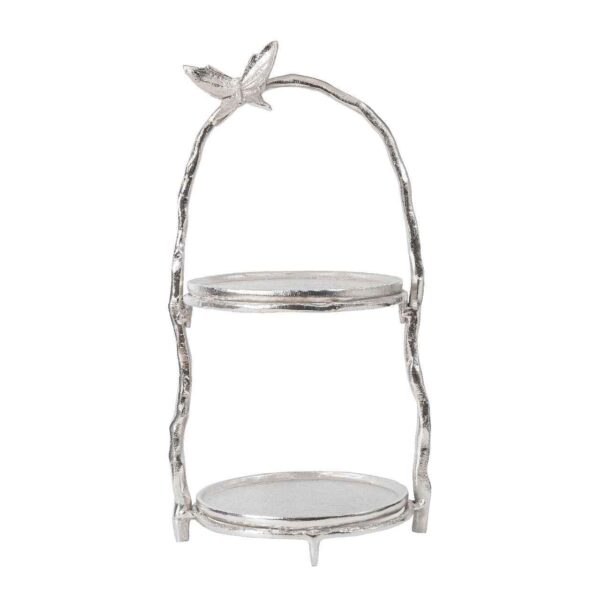 حامل تقديم متعدد الاستخدامات للمقبلات والحلويات بتصميم الفراشات