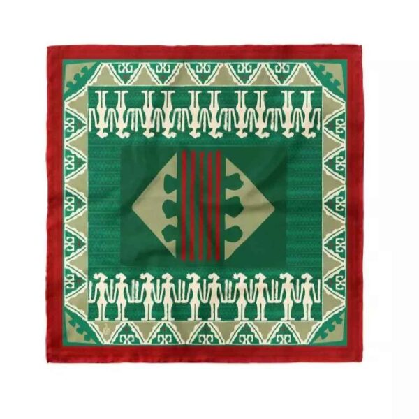 وشاح صغير للنساء بطبعة فنية مثالي للصيف والربيع