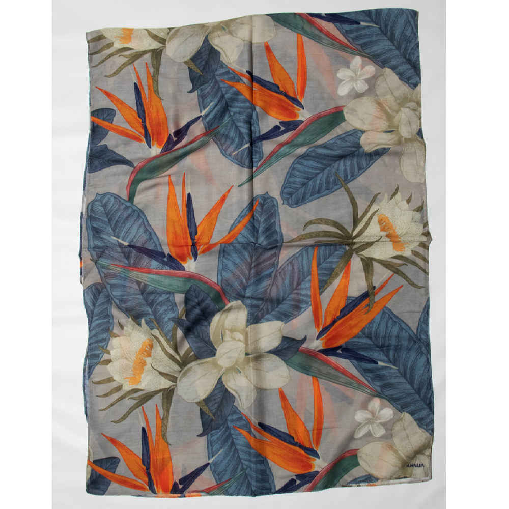 وشاح مطبوع للنساء فني وخفيف الوزن بلمسة ناعمة