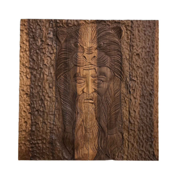 لوحة لعبة الطاولة من الخشب المنحوت باليد بتصميم البطل الإيراني رستم