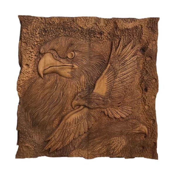 لوحة لعبة الطاولة من الخشب المنحوت باليد بتصميم النسر