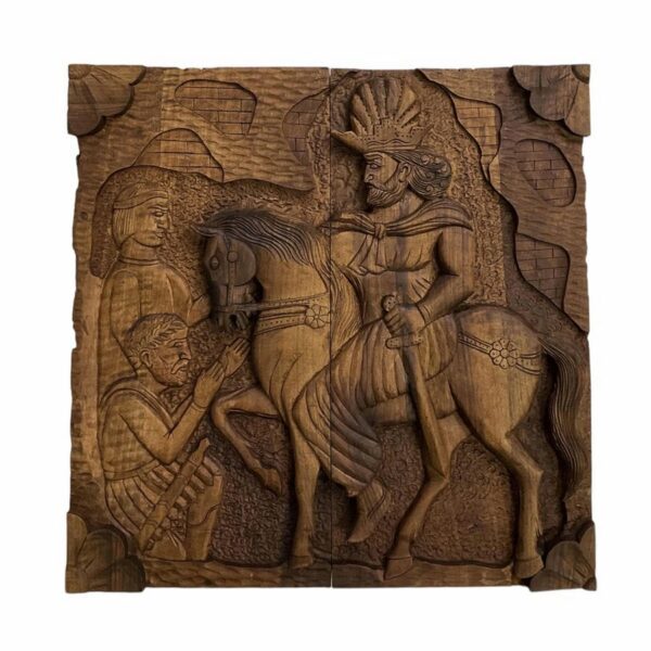 لوحة لعبة الطاولة من الخشب المنحوت باليد مع التراث الإيراني - شابور الثالث