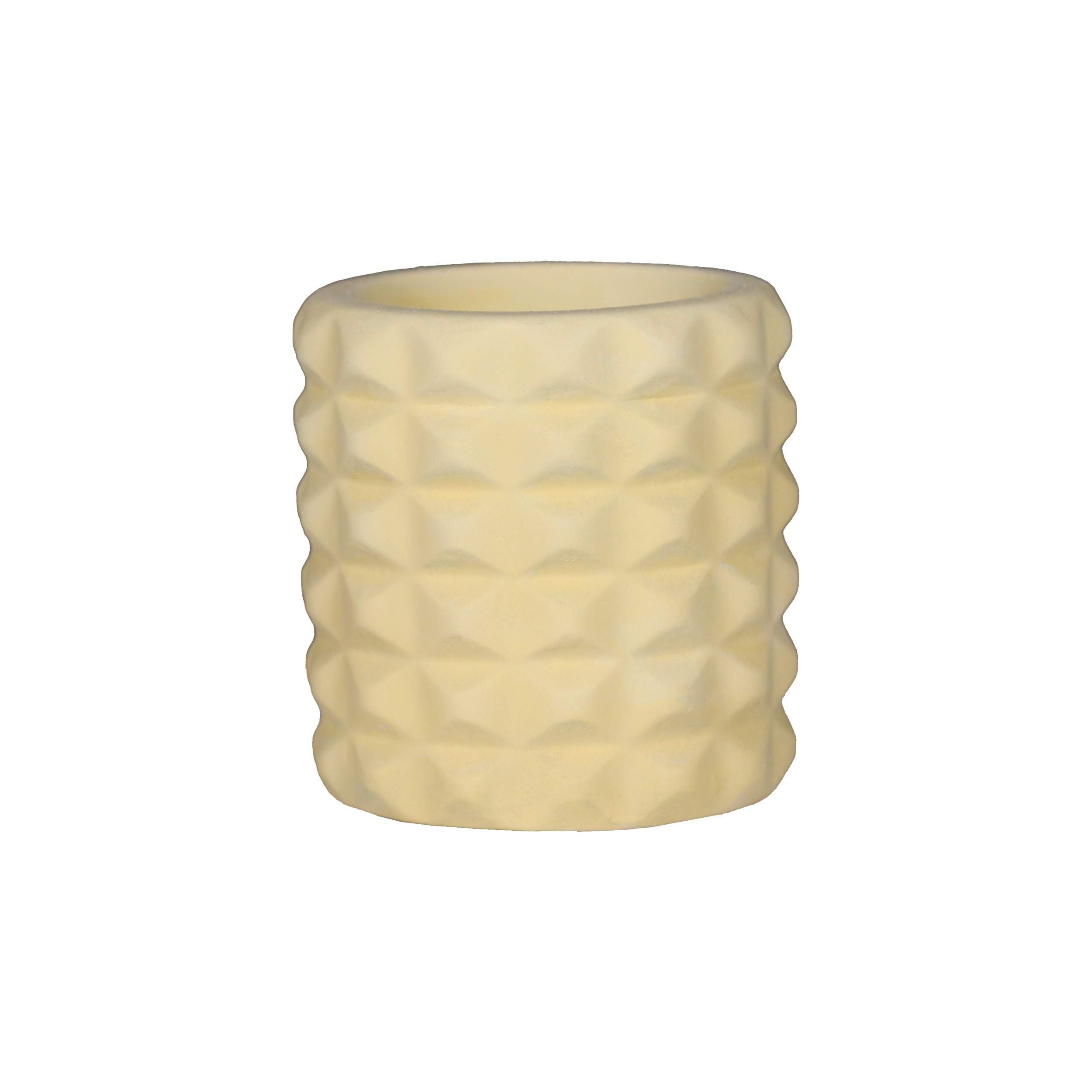 مزهرية خرسانية فنية مصنوعة يدويًا بتقنية الراتنج بتصميم شبكي