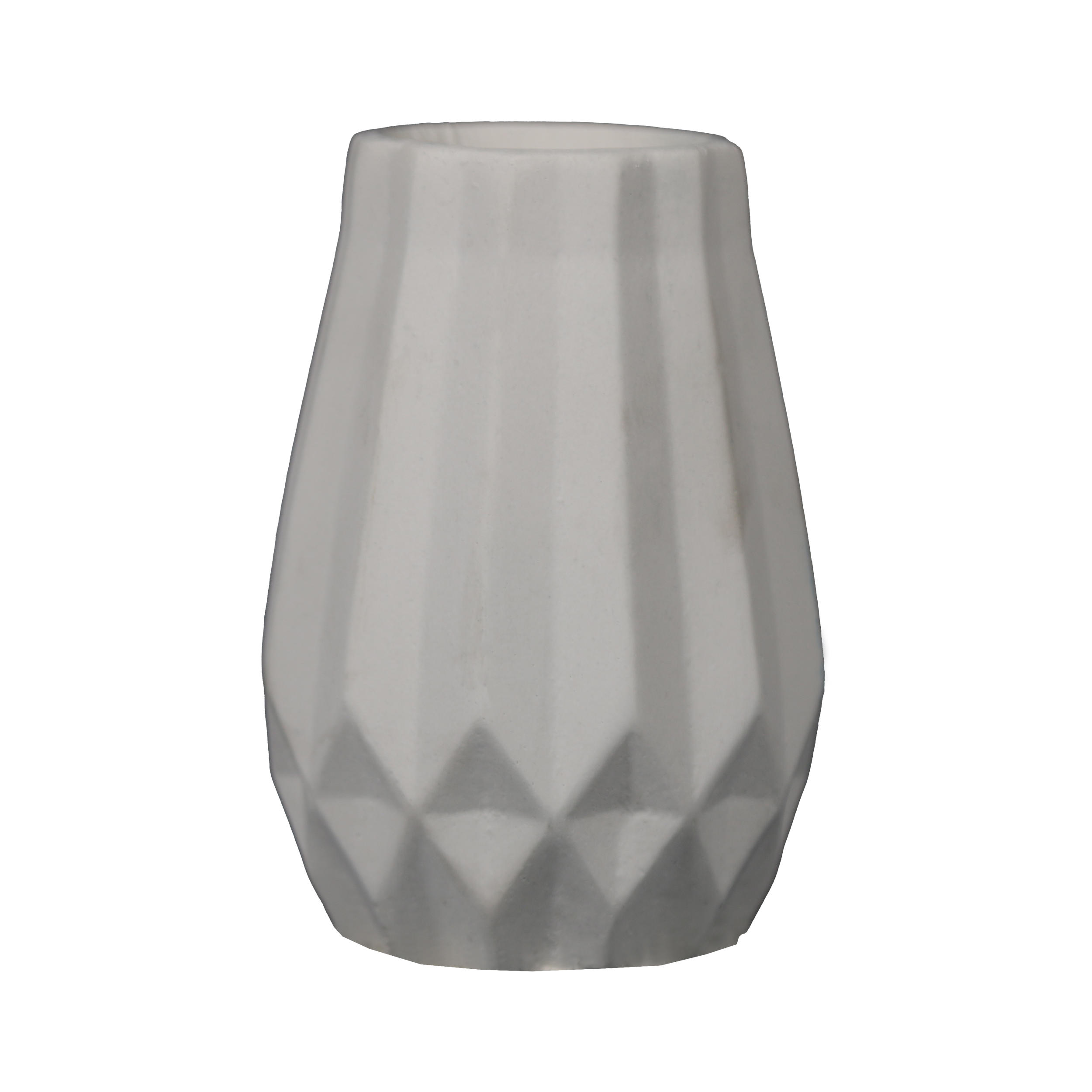 مزهرية خرسانية فنية مصنوعة يدويًا بتقنية الراتنج بلون أسود