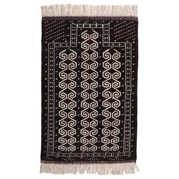 سجادة صوف إيرانية أصلية معقودة يدويًا بتصميم تركمن - جولستان