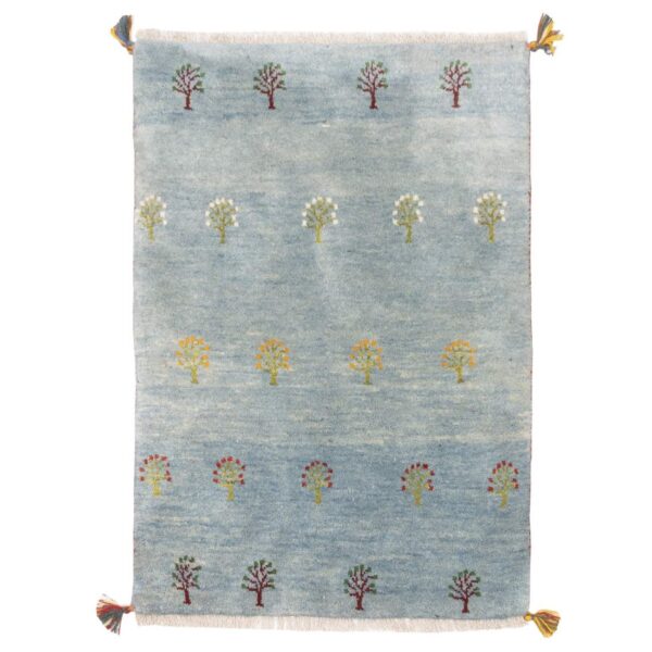 سجاد جابيه إيراني أصيل من الصوف محبوك يدويًا في فارس الأزرق