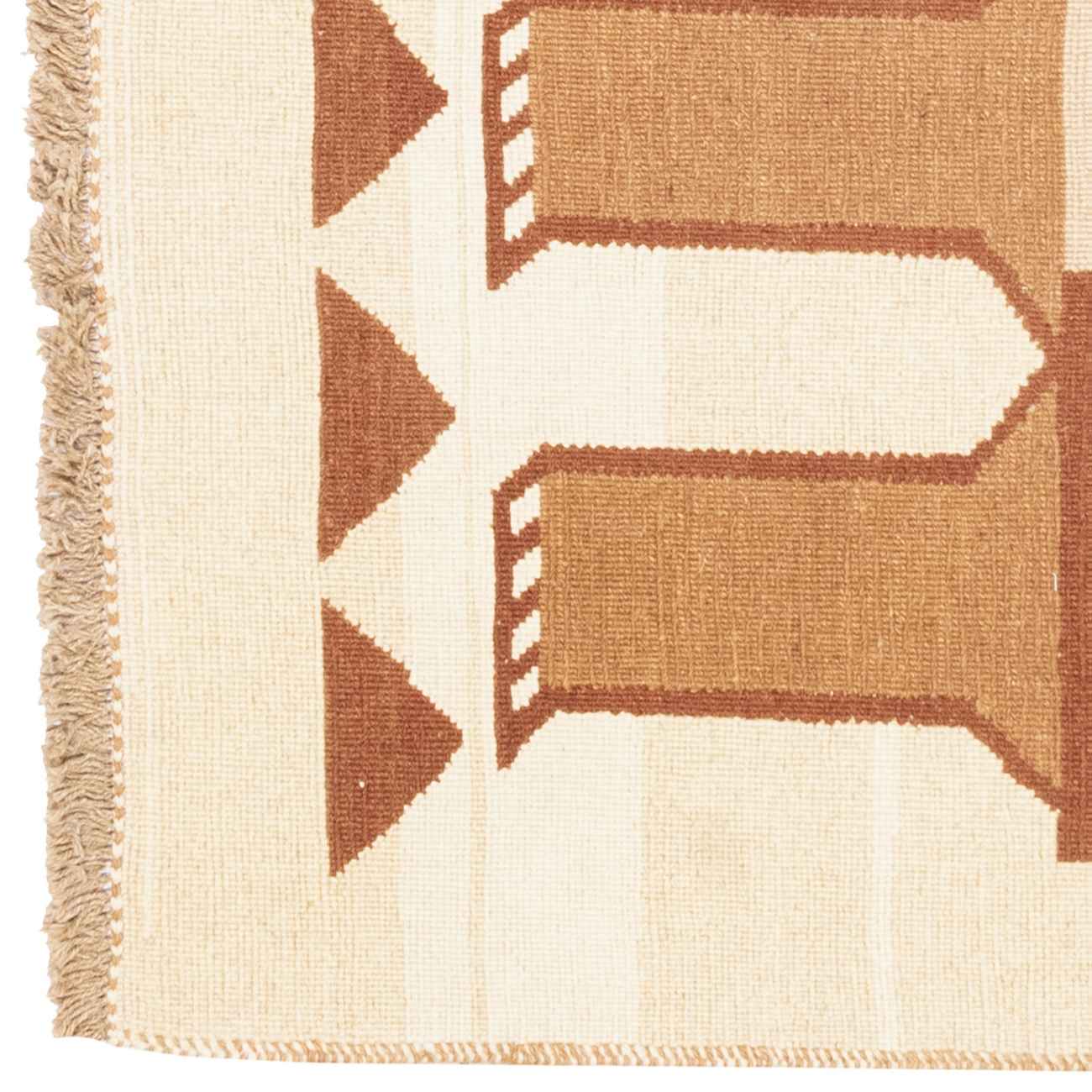 سجاد كليم إيراني من الصوف مصنوعة يدويًا بنقش أسد كريم في کرمان