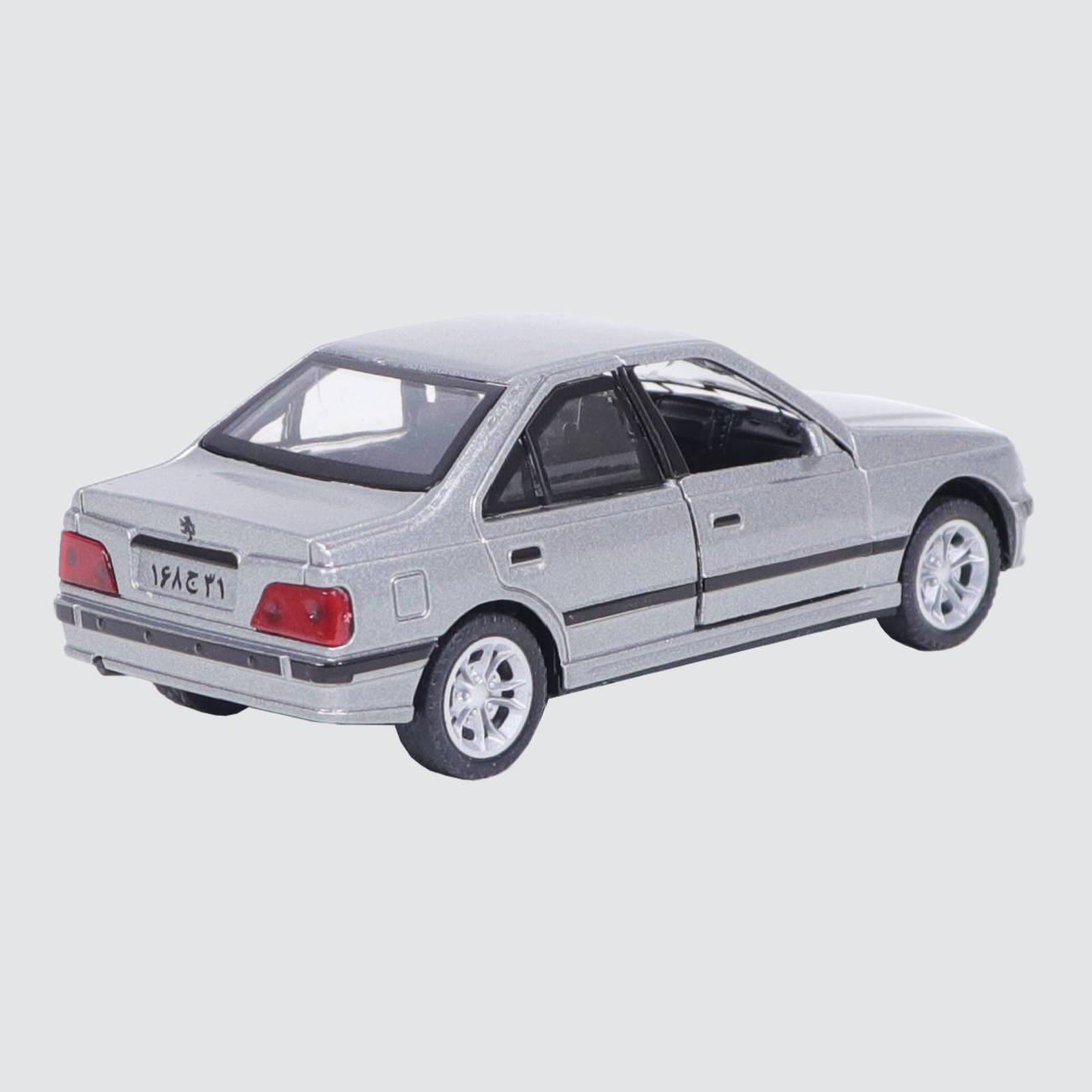 سيارة لعبة بيجو بارس دايكاست مع أضواء أمامية وأبواب قابلة للفتح