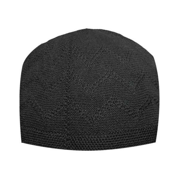 كوفية تركية سوداء - قبعة تقليدية للمسلمين