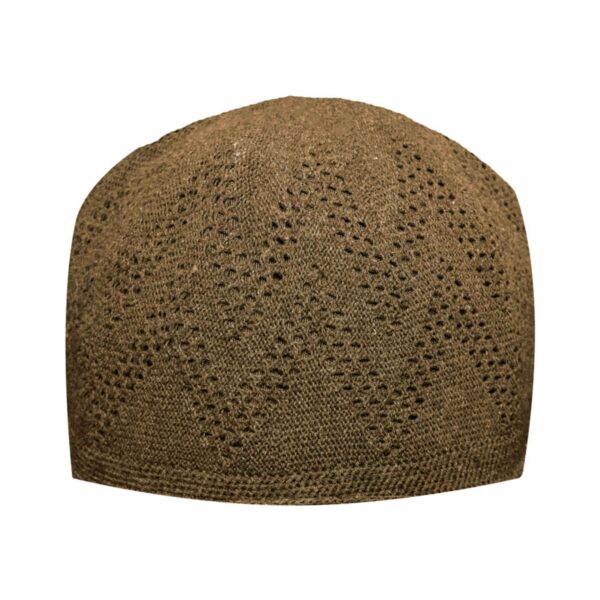 كوفية تركية بنية - قبعة تقليدية للمسلمين