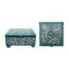 Copper Jewelry Box Hand-Painted with Iranian Minakari Enamel