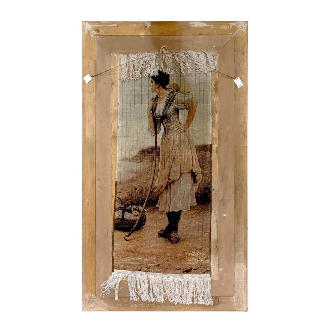 سجادة إيرانية تصويرية محبوكة يدويًا من تبريز تصور “الخيال” لأوجين دي بلاس