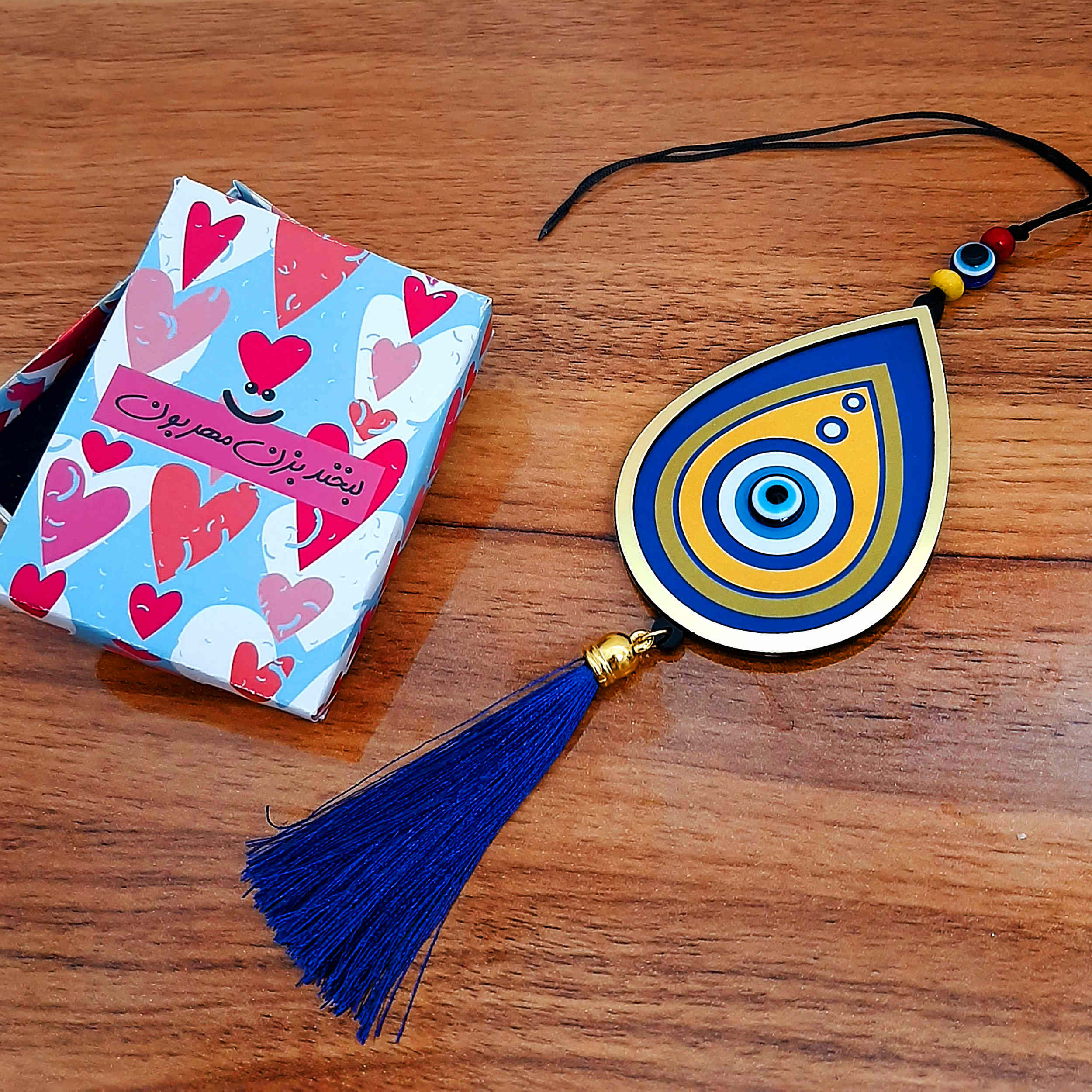 زينة السيارة المتدلية لمرآة الرؤية الخلفية – عين الحسد