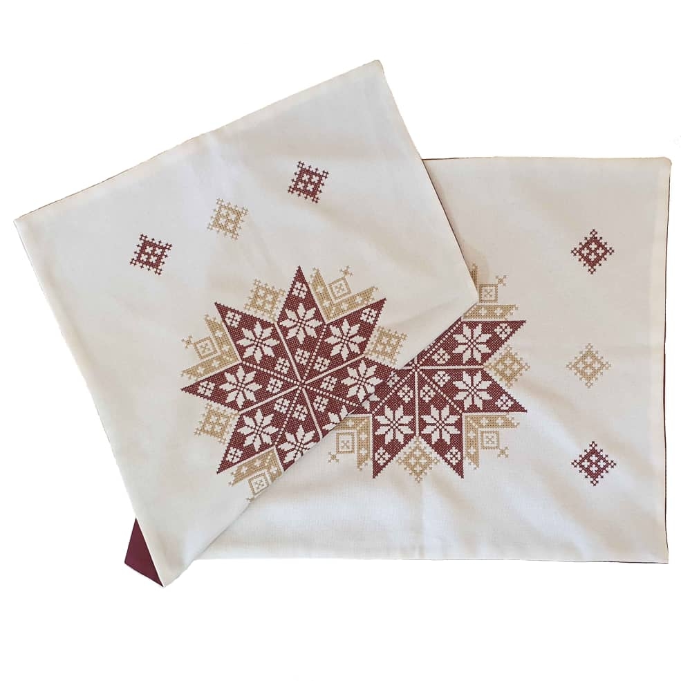 جري الطاولة المطرز يدوياً نموذج جانا