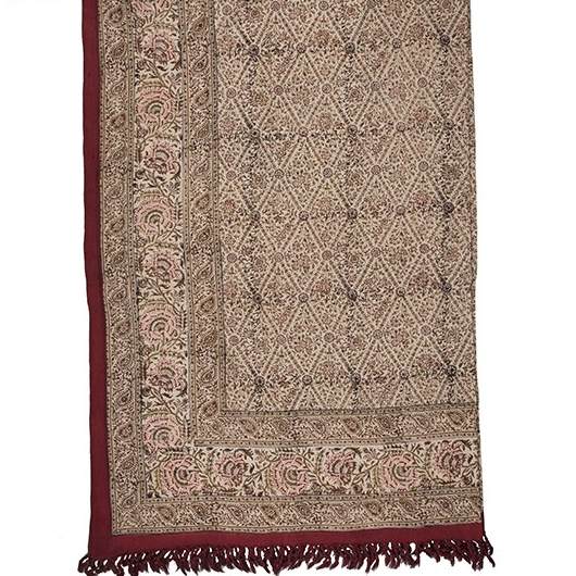 مفرش الطاولة الإيراني: طباعة كلامكاري التقليدية في إصفهان ممتازي