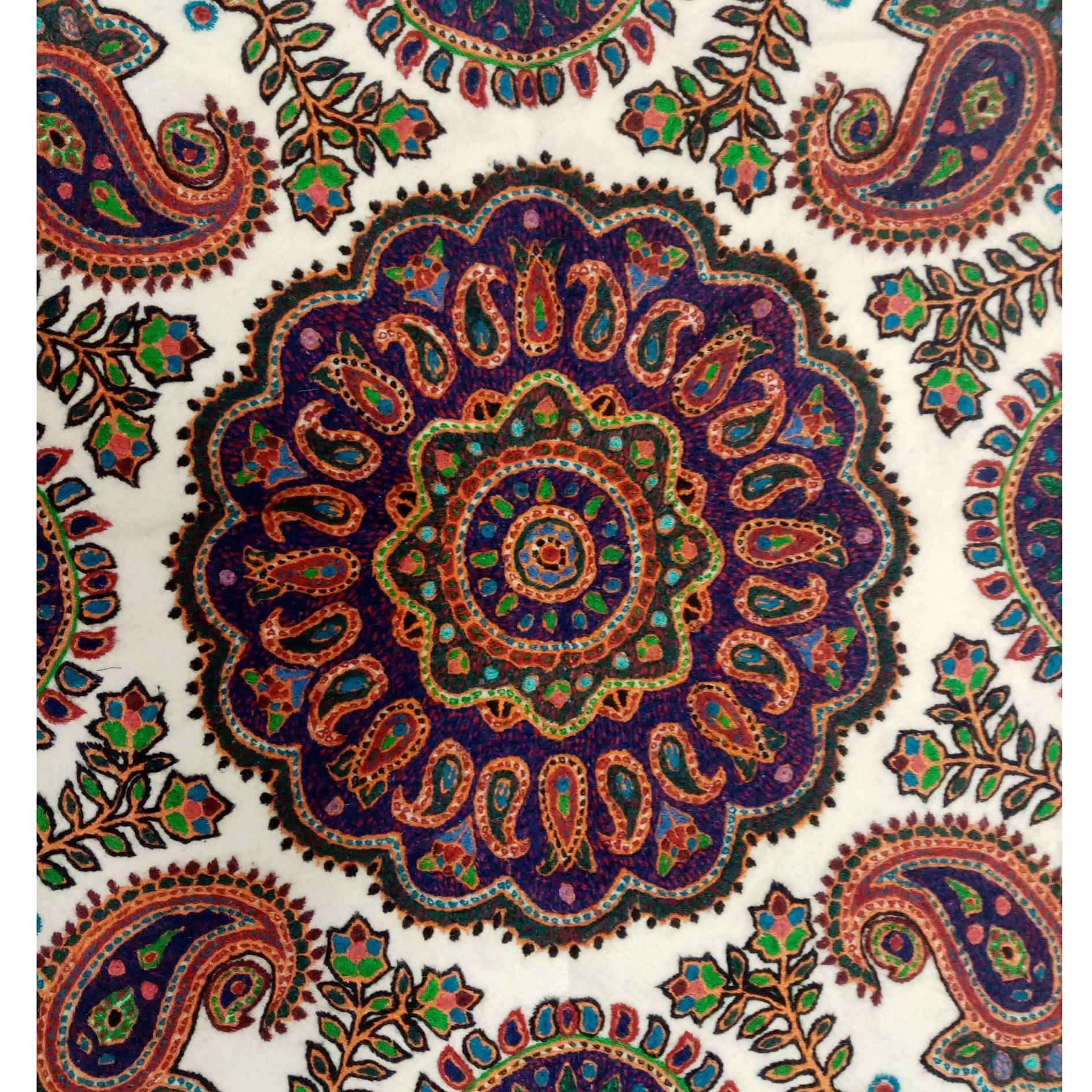 تراث باته كرمان: سجادة طاولة مصنوعة يدويًا باللون جولشان