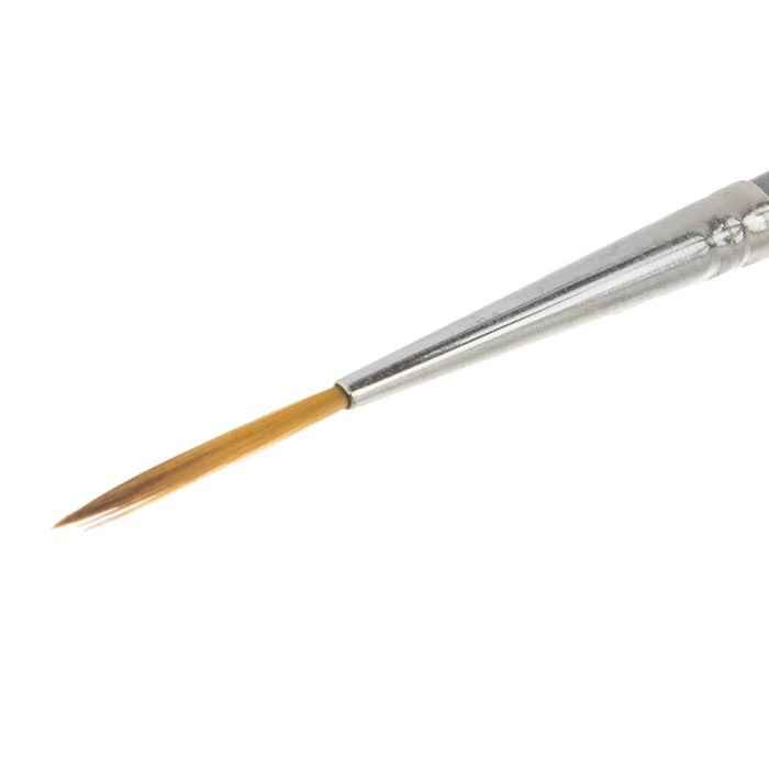 مجموعة فرش رسم 6 قطع بشعيرات دائرية ناعمة ومقابض طويلة