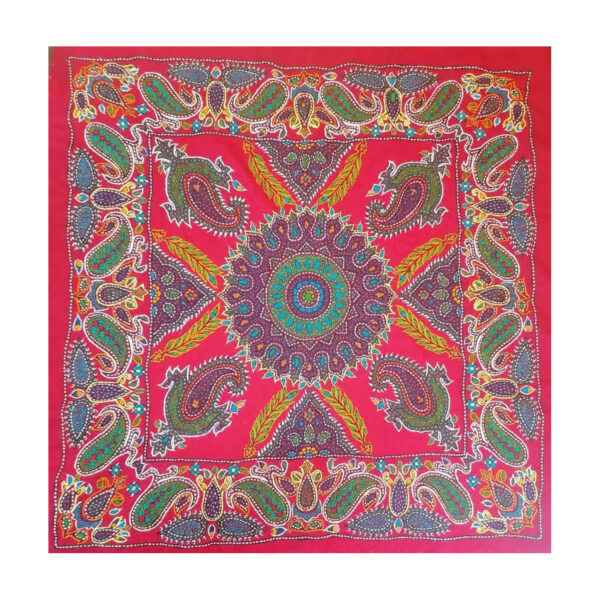 سجادة طاولة مصنوعة يدويًا بأناقة من باته كرمان، طراز محراب