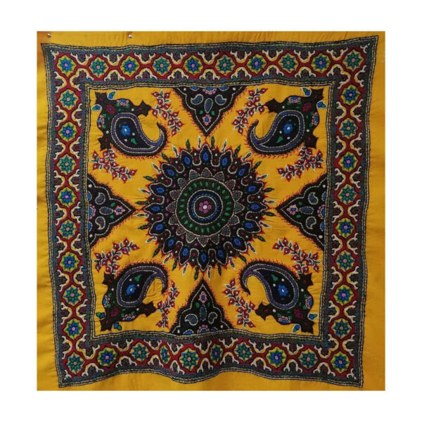 سجادة طاولة باته كرمان الأنيقة، طراز الجنة الصفراء