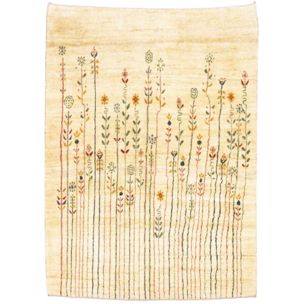 سجاد جابيه إيراني من الصوف محبوك يدويًا في فارس كريمي زهري