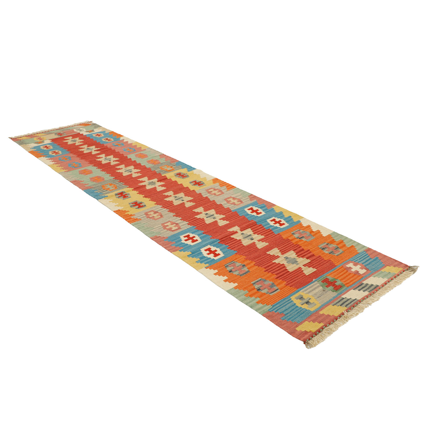 كليم إيراني من الصوف مصنوعة يدويًا على طراز قشقاي في فارس