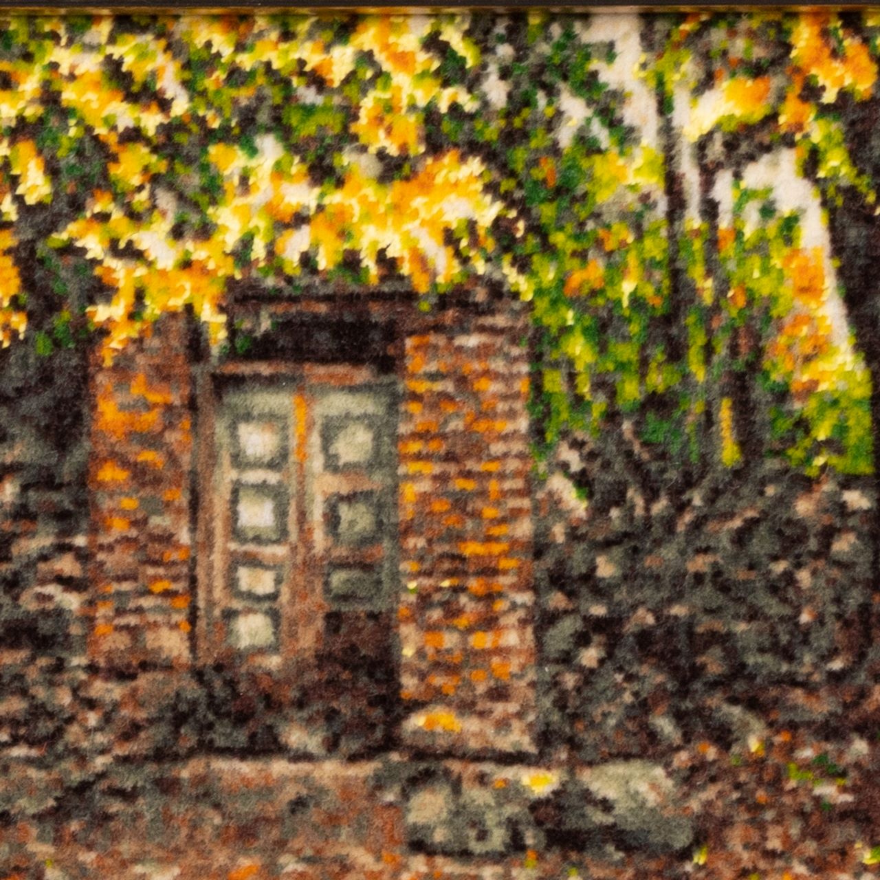 سجادة إيرانية تصويرية محبوكة يدويًا تصور الحديقة