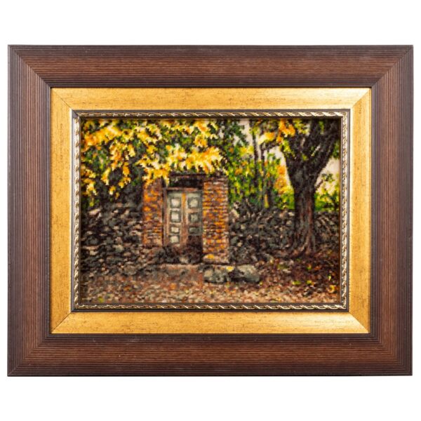 سجادة إيرانية تصويرية محبوكة يدويًا تصور الحديقة