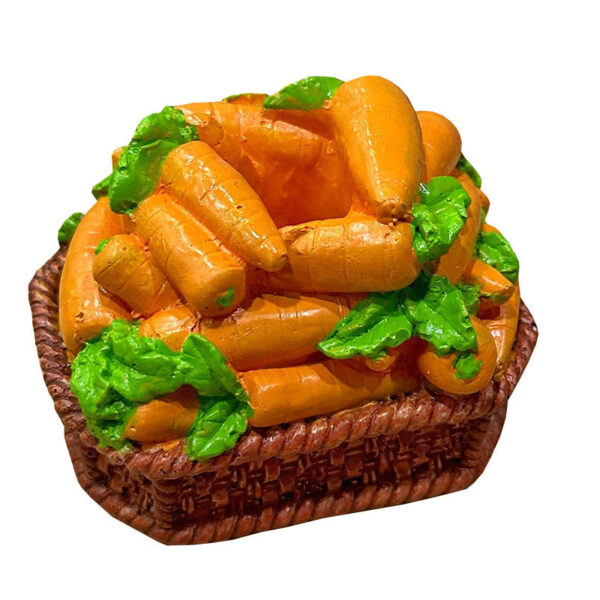 حامل أسنان على شكل جزر برتقالي في سلة