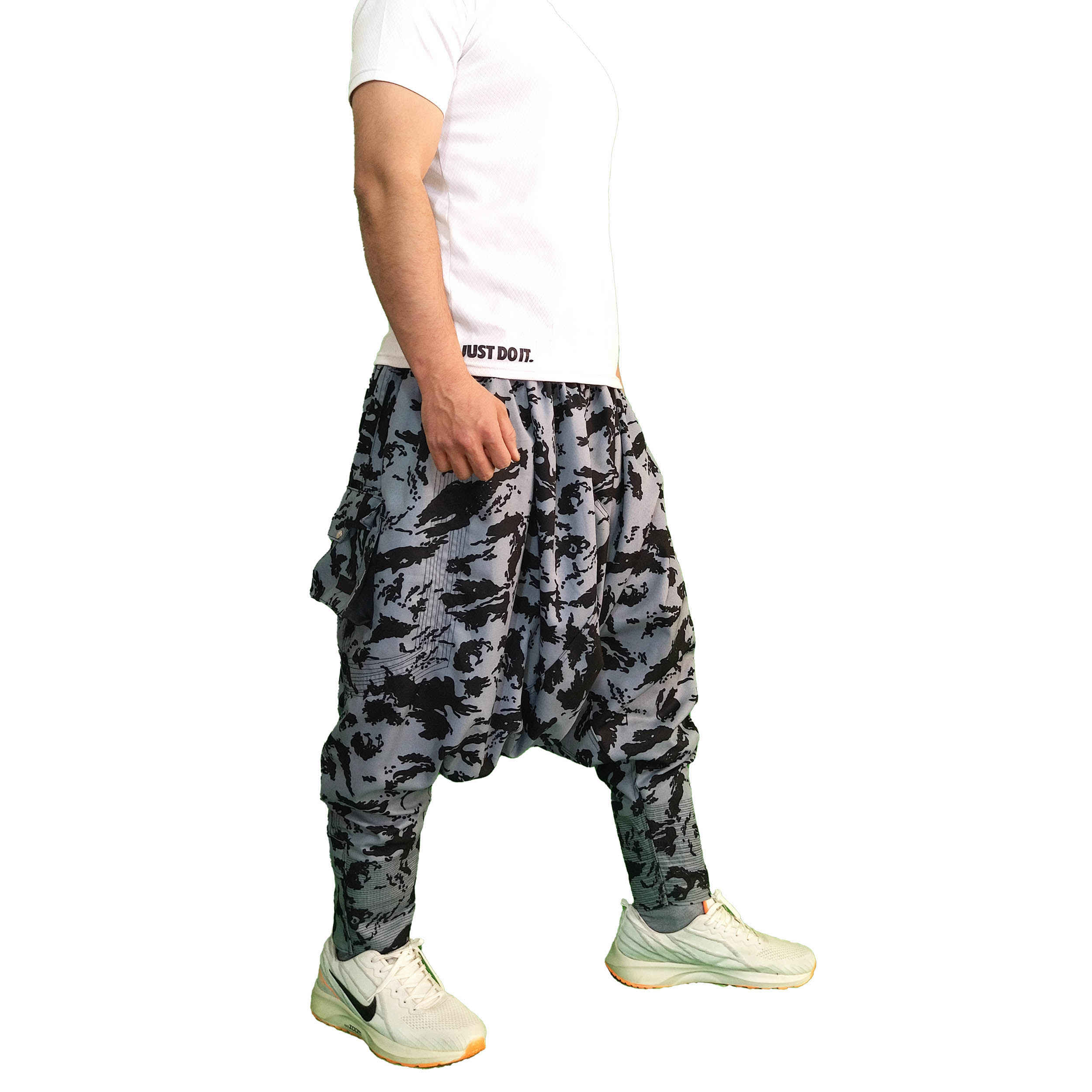 سروال كردي تقليدي – شلوار بالانجي رمادي الطراز