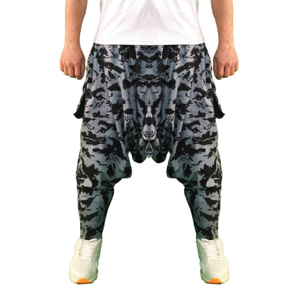 سروال كردي تقليدي – شلوار بالانجي رمادي الطراز