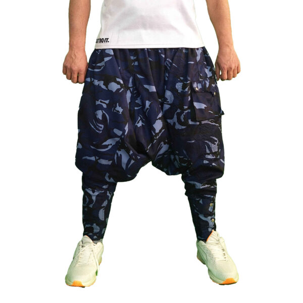 سروال كردي تقليدي – شلوار بالانجي أزرق بحري الطراز