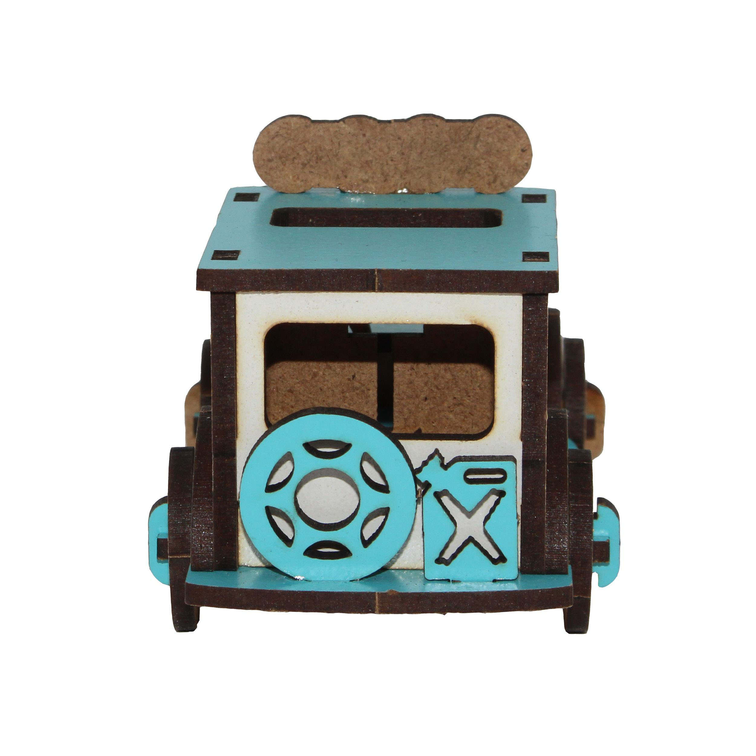 طقم نموذج خشبي ثلاثي الأبعاد – سيارة