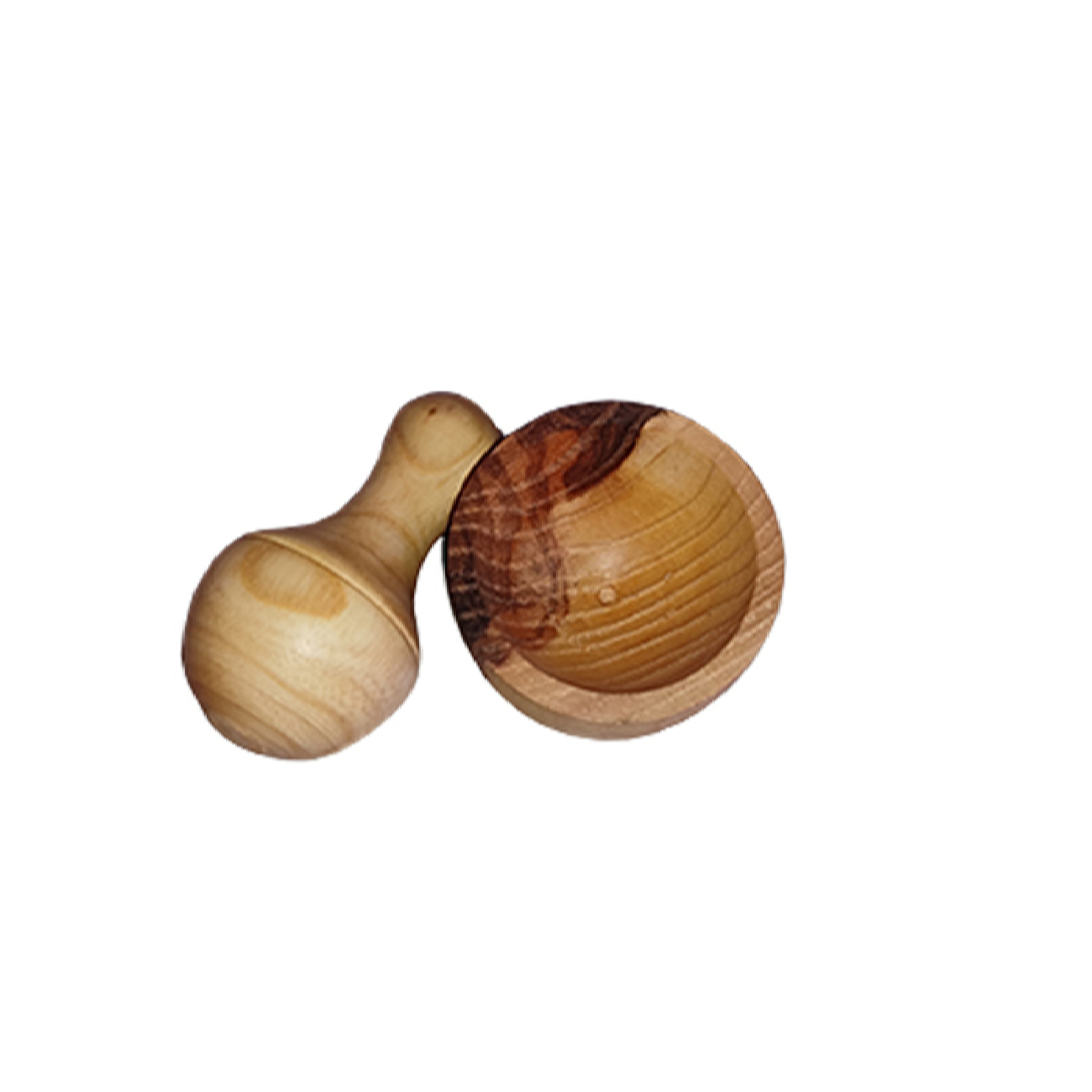 مجموعة مدق وهاون خشبية مصنوعة يدويًا للتميز الطهي