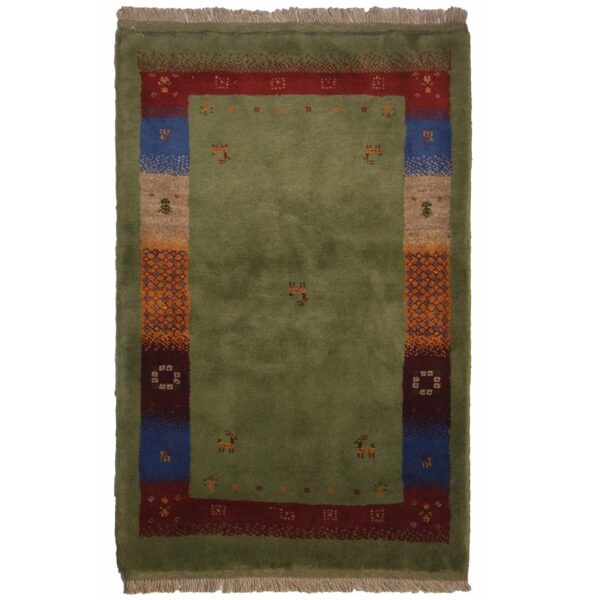 سجاد جابيه إيراني من الصوف محبوك يدويًا في فارس كاشكولي بحدود