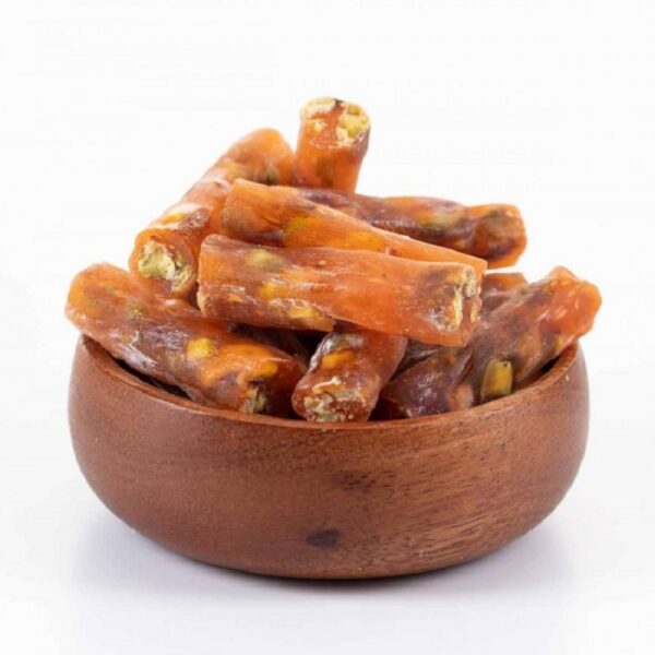 لوكوم التركية بنكهة البرتقال والفستق - 500 جرام