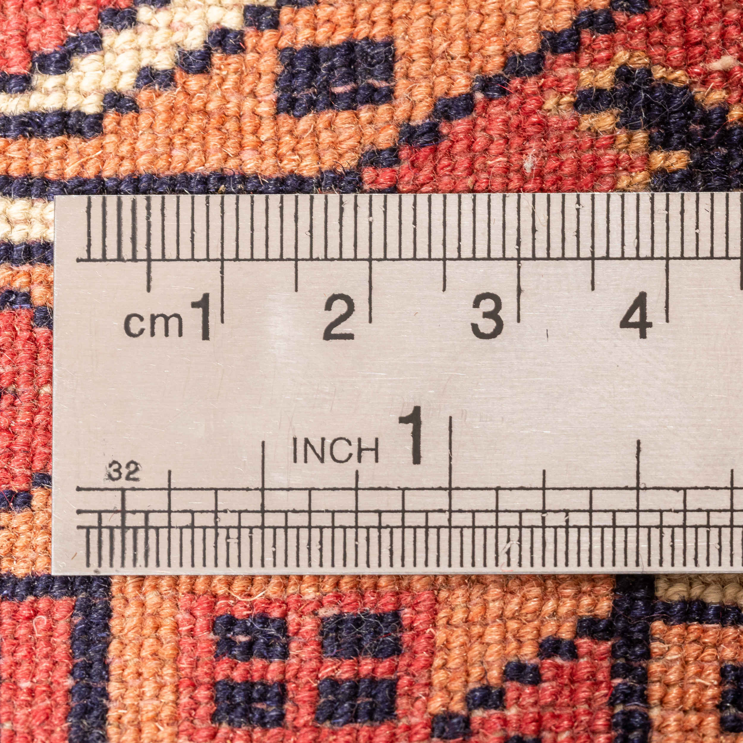 سجادة صوف إيرانية معقودة يدويًا وأصلية بتصميم أحمر – تركمن جولستان