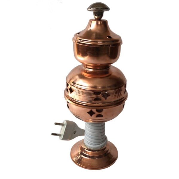 مبخرة كهربائية للبخور والإسفند – تشطيب نحاسي