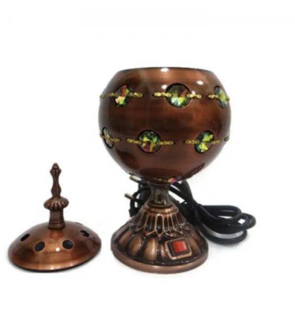 مبخرة كهربائية معدنية للبخور والإسفند