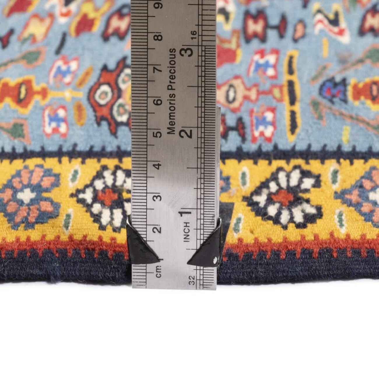 سجاد كليم إيراني من الصوف منسوج يدويًا باللون الأزرق في سنندج