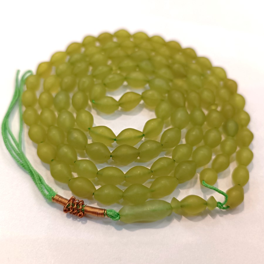 السبحة الإسلامية المصنوعة من شاه مغصود الأفغاني مع 101 حبة تسبيح – الثعباني