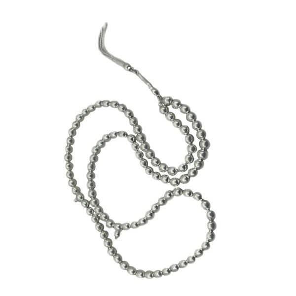 مسبحة فضية إسلامية بـ 101 خرزة للصلاة تسبيح فرهادي