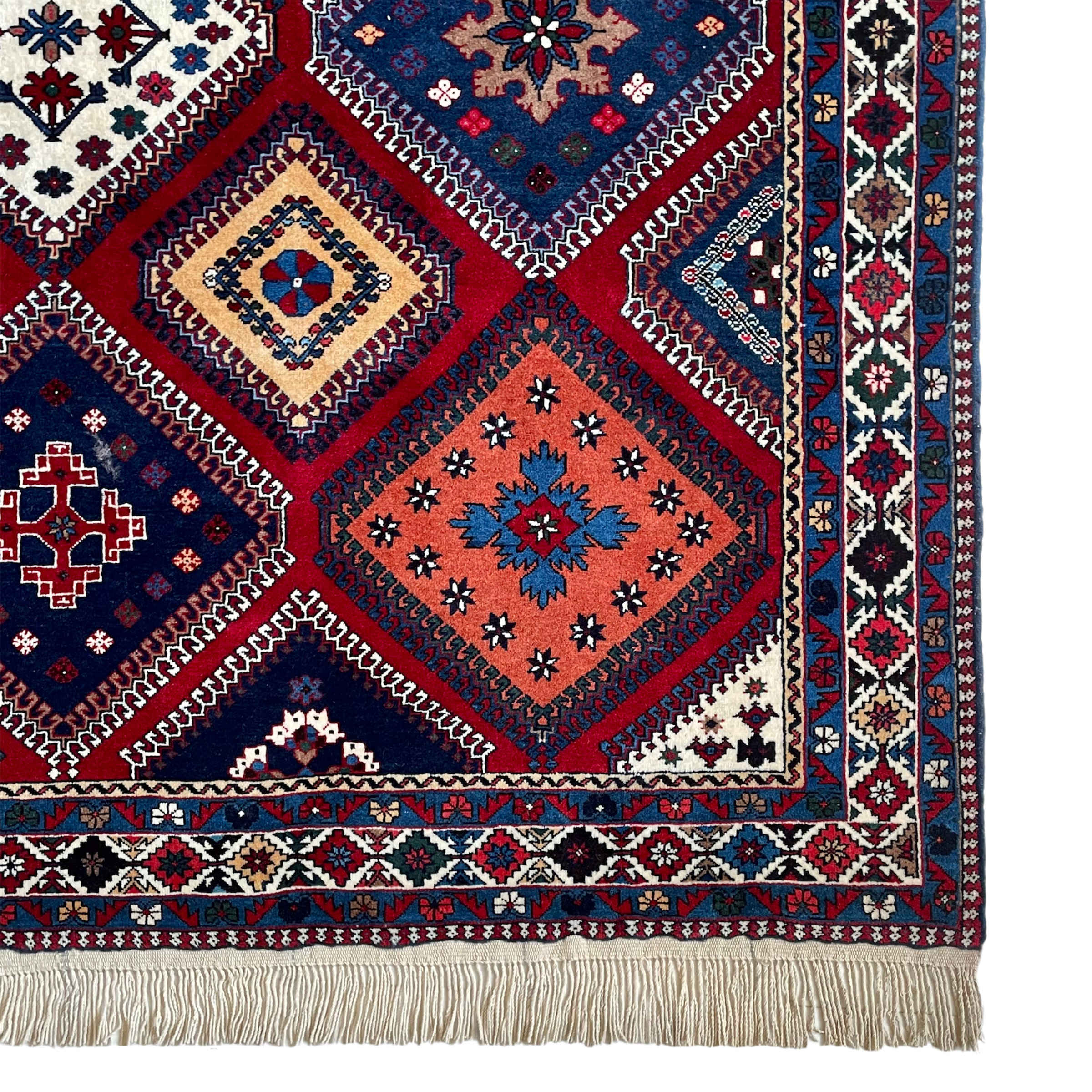 سجادة صوف إيرانية معقودة يدويًا بتصميم يلامه – چهارمحال وبختياري