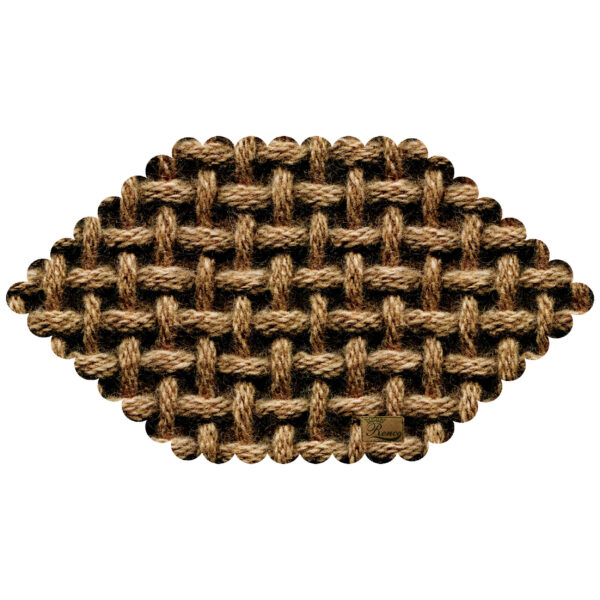 سجادة طاولة فيلفيت بتصميم إيراني أنيق بتقنية نسيج الخلية السداسية